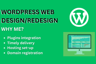 create SEO optimized wordpress portfolio website