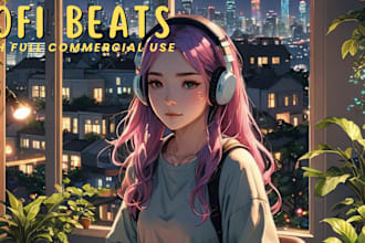 make 10 custom lofi hiphop chill beats in 24h or less