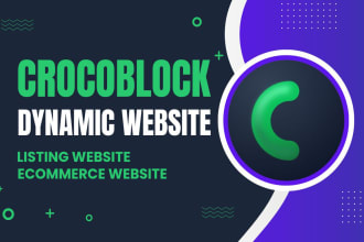 create crocoblock jet engine dynamic website with elementor pro