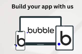 create fully functionally and stunning web app in bubble io
