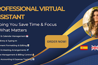 be your spanish, portuguese or english virtual assistant