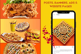 design post,ads,banners design for social media and websites