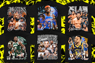 design any custom vintage 90s bootleg rap t shirt for you