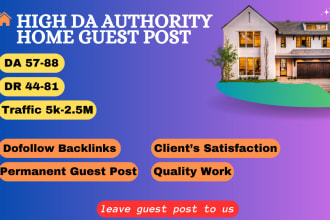 do high da guest post on home improvement authority blogs