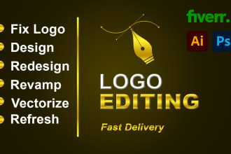 fix, improve, refresh, modify, revamp, or update your logo