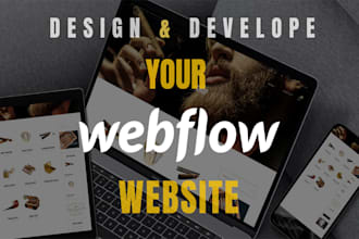 design and develop your webflow website or figma to webflow