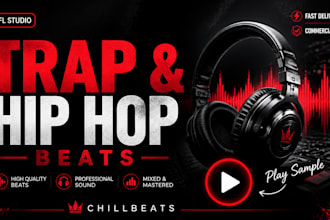 produce custom trap and hip hop beats for you