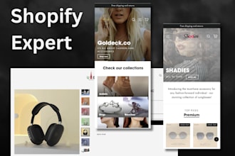 design a modern jewelry and fashion shopify store or website