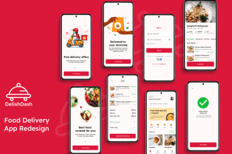 design mobile app UI UX for ios and android with figma