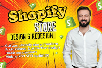 design, redesign shopify store, shopify dropshipping store, shopify website
