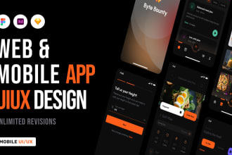 do creative and minimal mobile uiux or web uiux design in figma or adobe xd