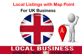 local citations, map citations for UK website and gmb ranking