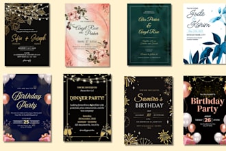 design a digital invitation card for any event