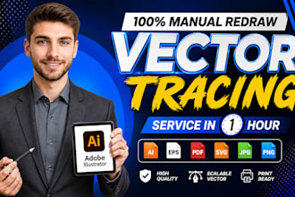 vectorize logo, vector tracing, redraw, convert image to vector
