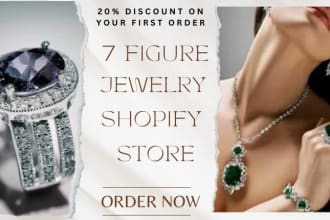 design highly responsive jewelry website jewelry dropshipping store