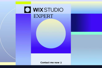 design your business wix studio website or convert figma to wix studio