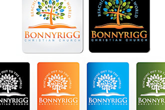 create modern church christian religious logo