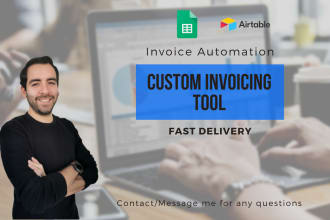 build a custom invoicing tool in airtable or google sheets