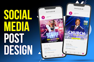 design creative social media posts and covers