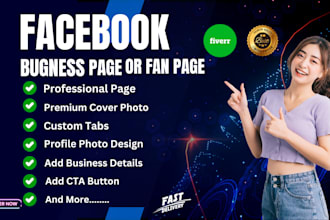 create and setup facebook  page or professional fan page