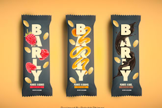 design an awesome packaging design for a chocolate bar