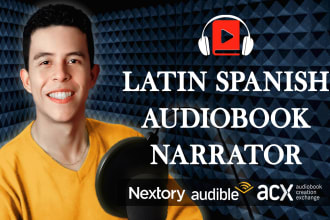 be your neutral latin spanish male audiobook narrator