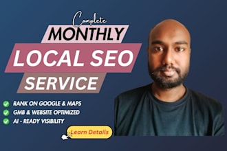 provide monthly seo service for small business