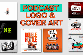 design podcast logo design and unique podcast cover