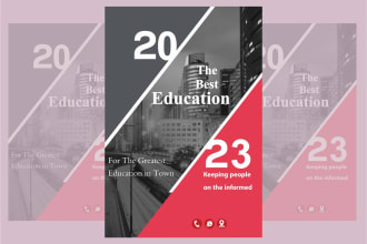 design flyer, brochures, bifold, trifold, postcard for you