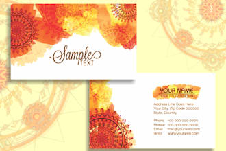 design visiting and business card, id card and wedding card