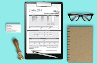 design your form, invoice, or receipt etc