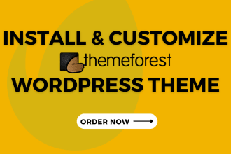 install and customize themeforest wordpress theme