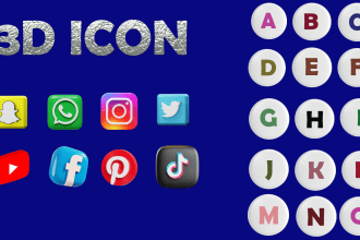 create custom 3d icon
