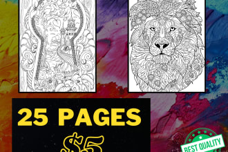 provide coloring pages for adult  kids  kdp etsy coloring digital books