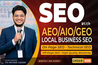 be your monthly SEO aeo and GEO expert for top google ranking