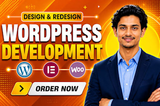 build wordpres elementor website, webshop ecommerce online store by woocommerce