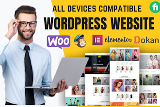 build ecommerce wordpress website by woocommerce store n elementor pro expert