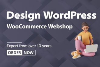 create ecommerce website, online store, webshop, or marketplace in woocommerce