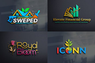 make 3d cleaning and minimalist logo design