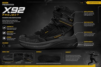 do something footwear design sneakers, boots or sandals