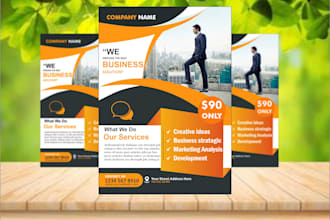 design an awesome flyer, business, company and product flyer