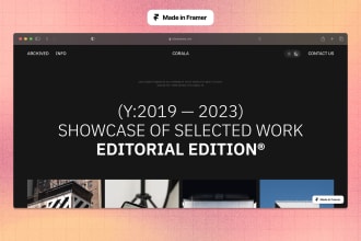 build a stunning website using framer