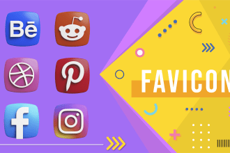 make innovative favicon for your ecommerce website and app