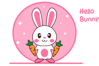 design cute kawaii animal logo