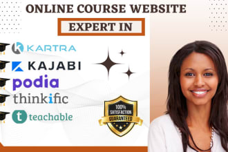 set up kartra kajabi thinkific teachable podia for your courses