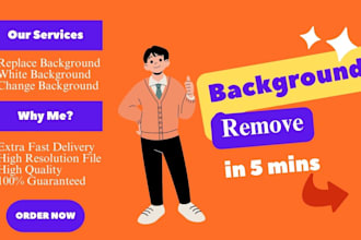 create white bg and replace bg with any image