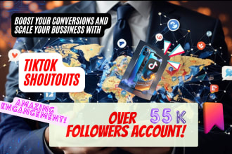 do shoutout on my 55k tiktok page
