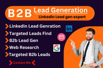 do local b2b lead generation, linkedin lead gen and contact leads