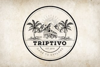 create professional hand drawn vintage logo design