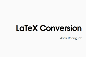 convert any document to latex code
